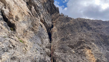 Il peso di un sassolino: cronaca di un attimo sulle Pale di San Martino